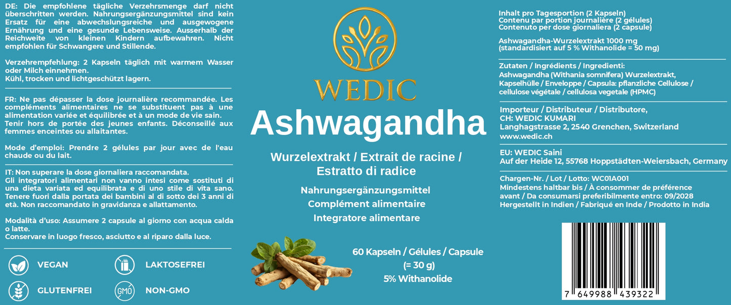 WEDIC Ashwagandha-Kapseln