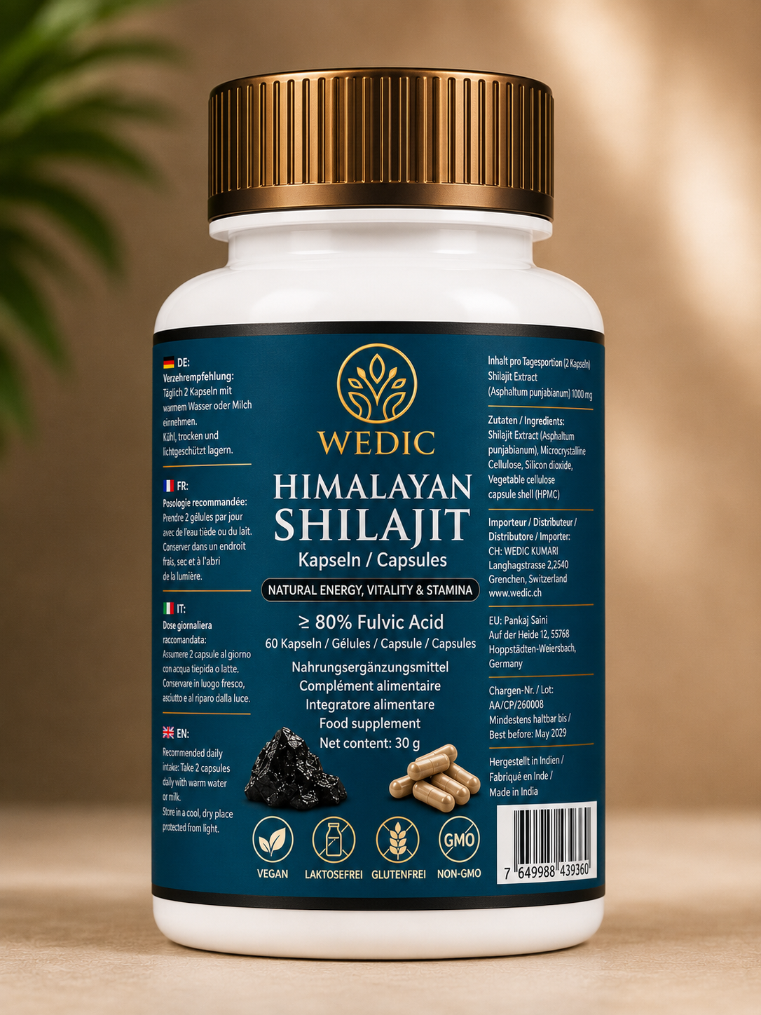 WEDIC Shilajit Kapseln