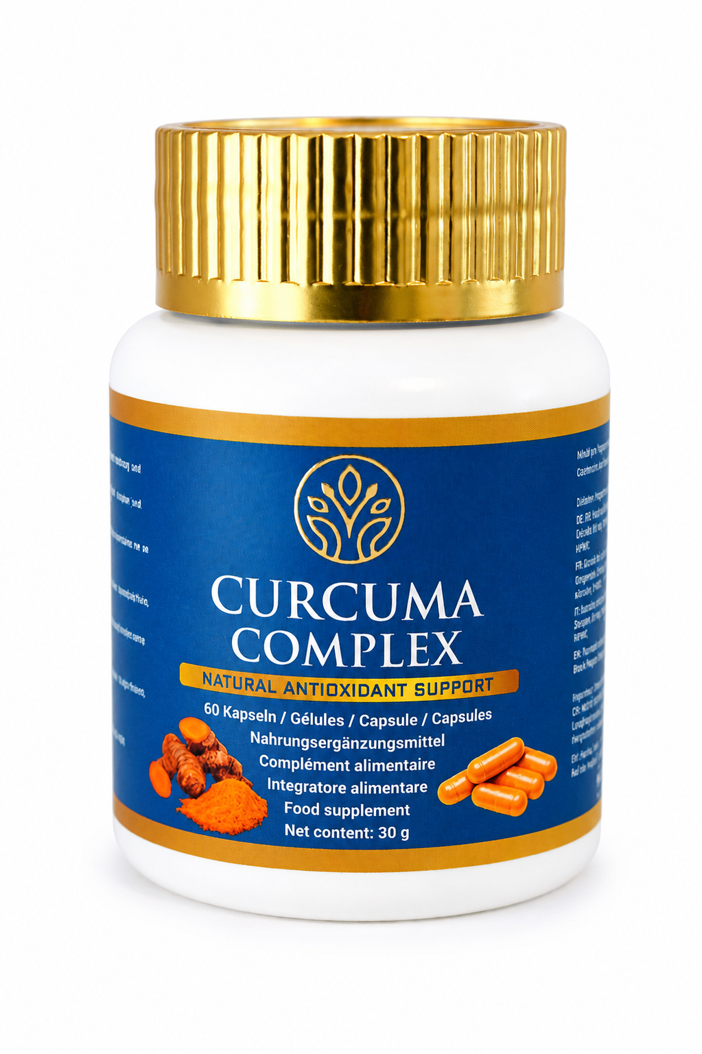 WEDIC Curcuma Complex Kapseln mit Kurkuma-Extrakt, Curcumin, schwarzem Pfeffer und Ingwer